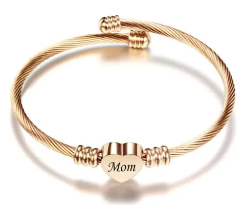 Stainless Love Mom's Day Bracelets