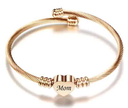 Stainless Love Mom's Day Bracelets