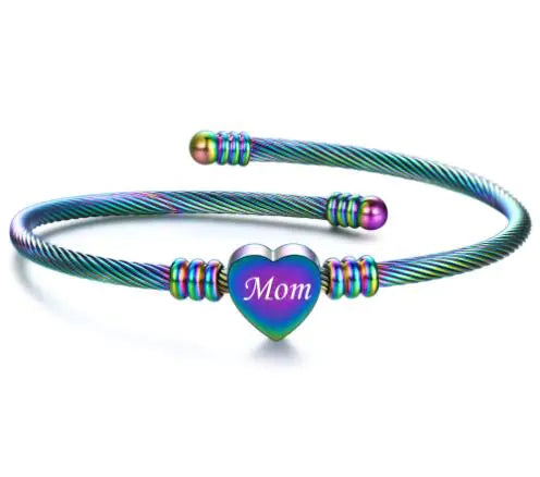 Stainless Love Mom's Day Bracelets