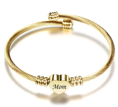Stainless Love Mom's Day Bracelets