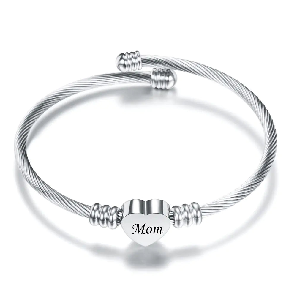 Stainless Love Mom's Day Bracelets