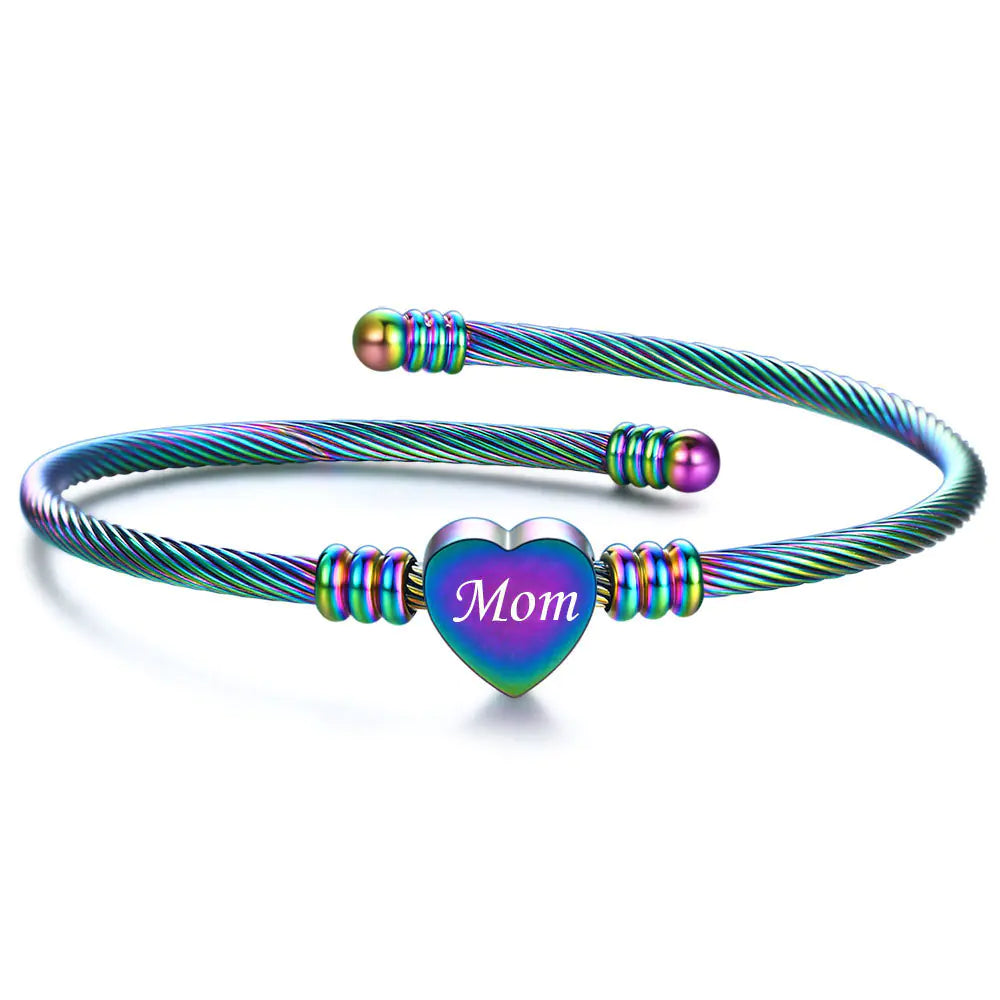 Stainless Love Mom's Day Bracelets