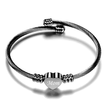 Stainless Love Mom's Day Bracelets